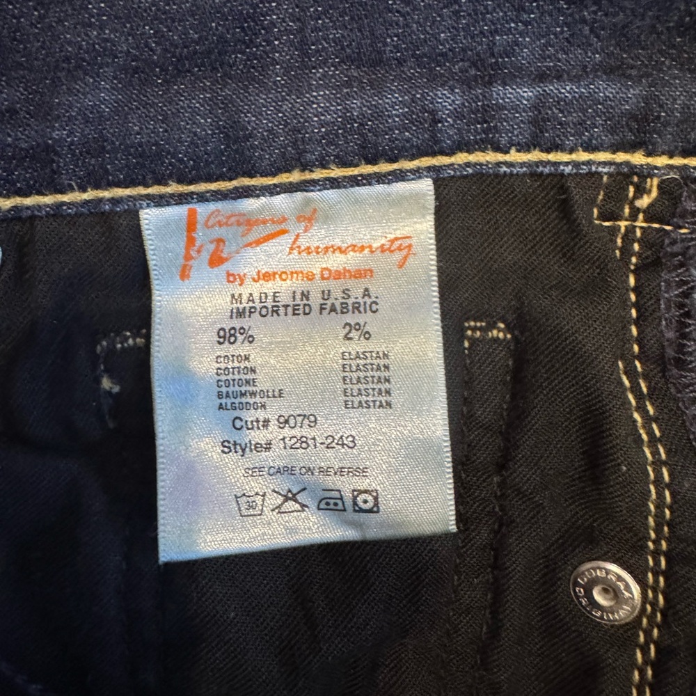 Citizens Of Humanity Dark Blue Kelly Low Rise Jeans - Picture 6 of 15